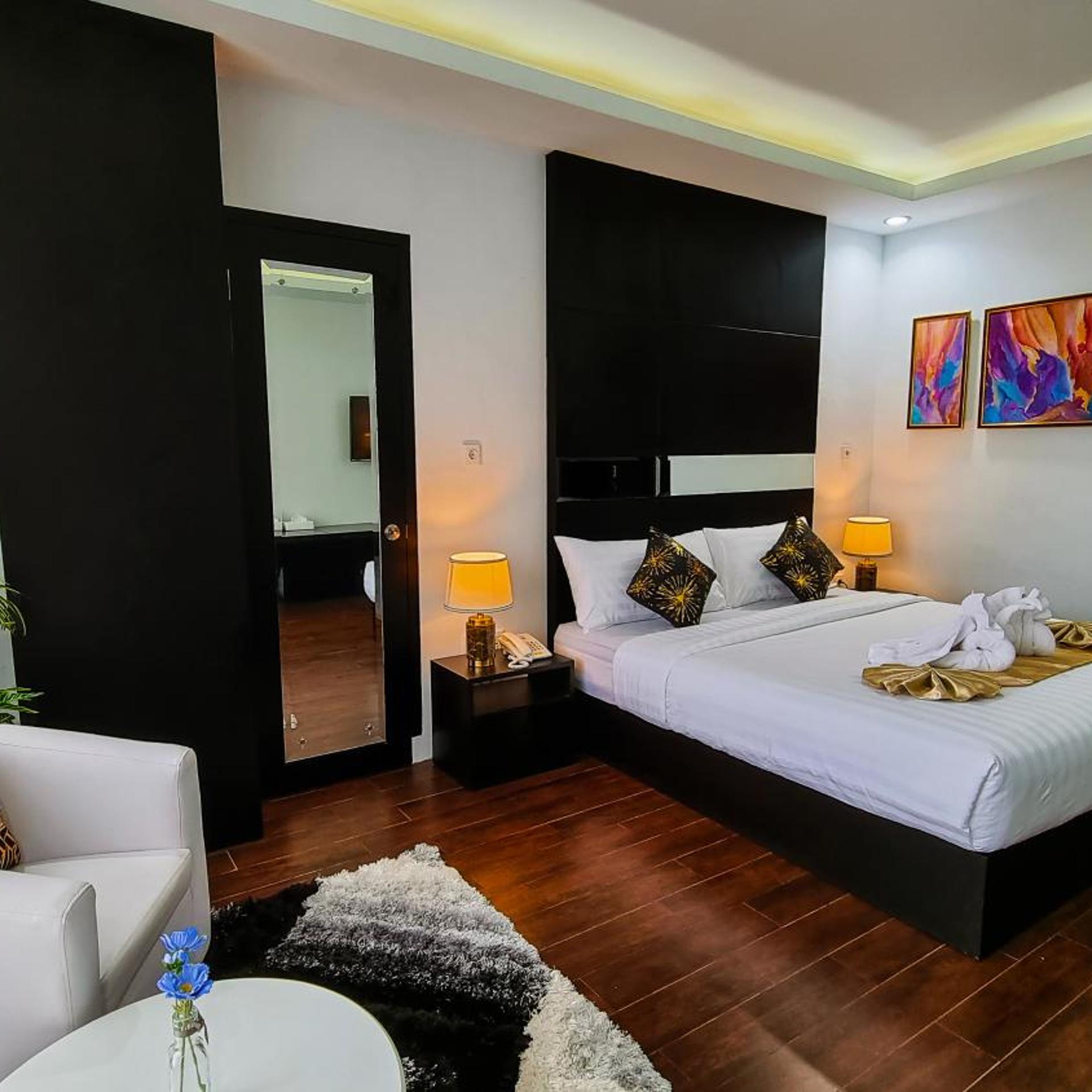 غرفة بسرير مزدوج أو سريرين منفصلين، Hotel Rasamala 3/10