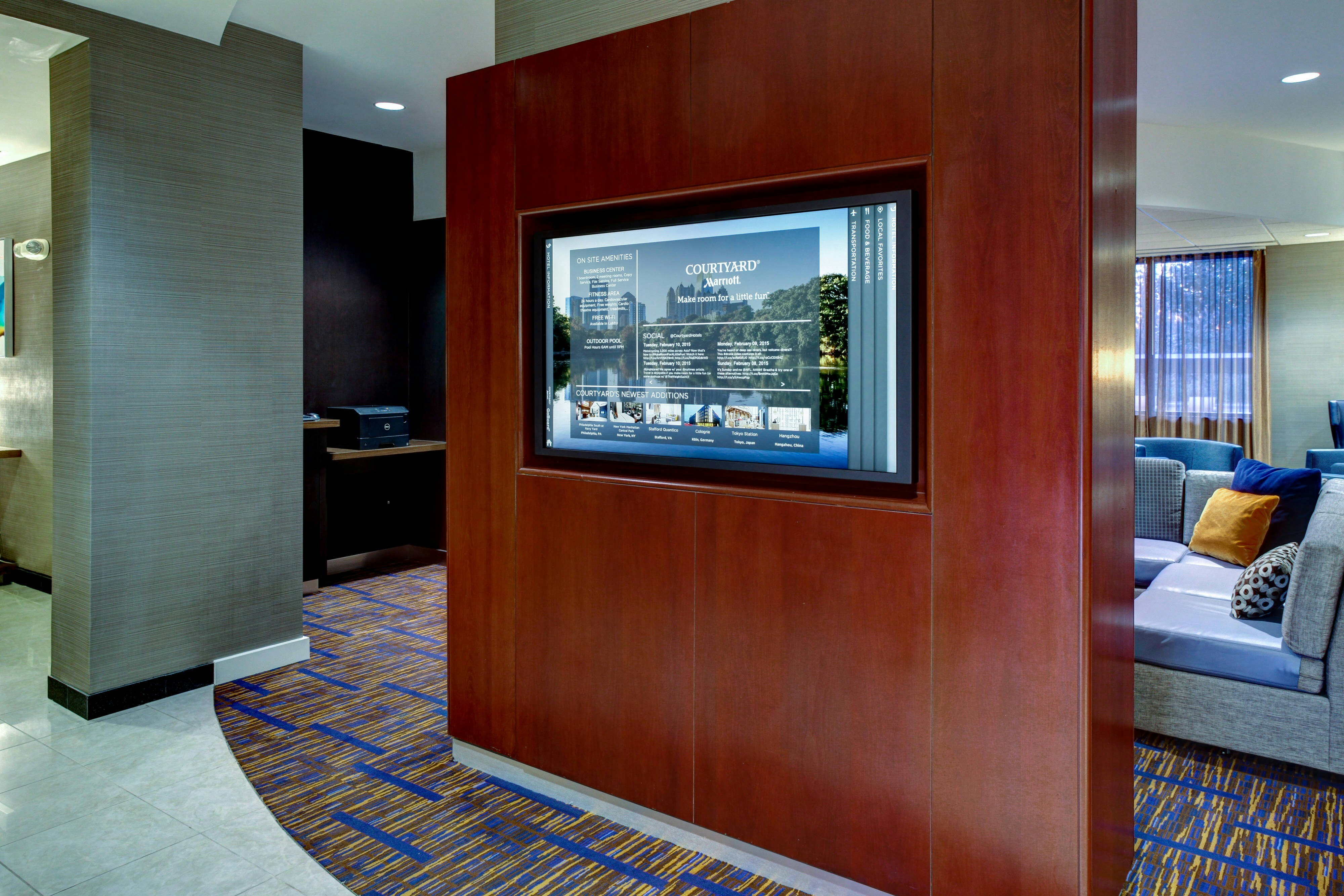 Lobby at Courtyard Atlanta Airport West, ATLANTA - GA