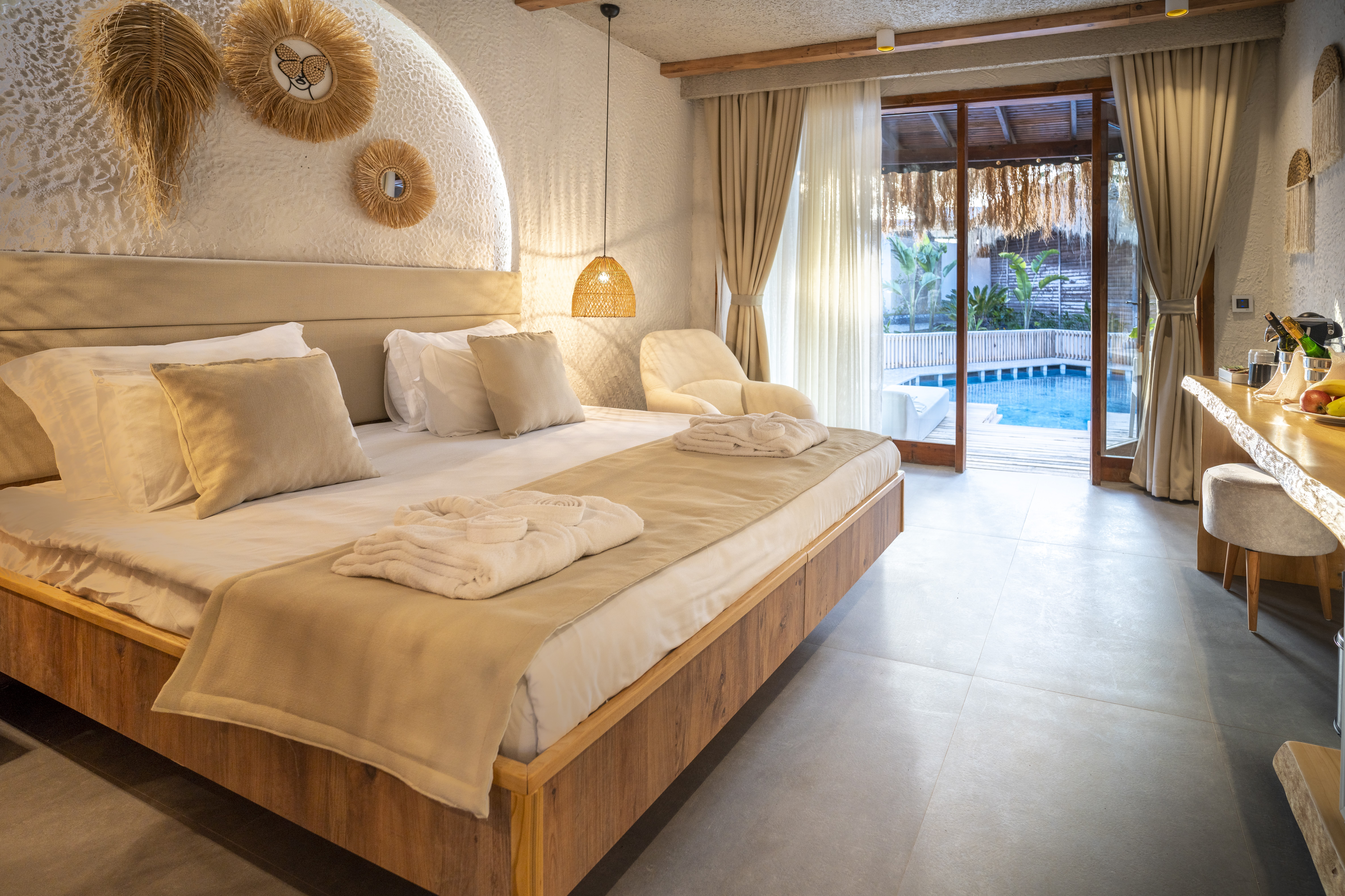 Room, Double Bed, Land View