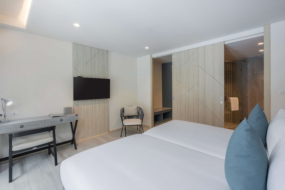 غرفة ديلوكس بسريرين منفصلين بإطلالة على المسبح، Best Western Plus Carapace Hotel Hua Hin 4/5