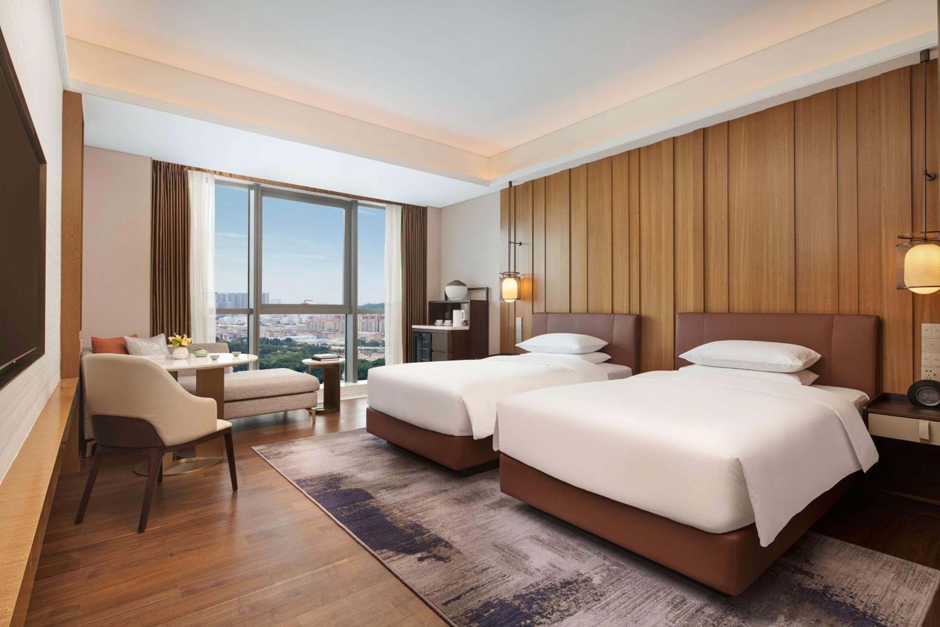 Room, Twin Beds, City View