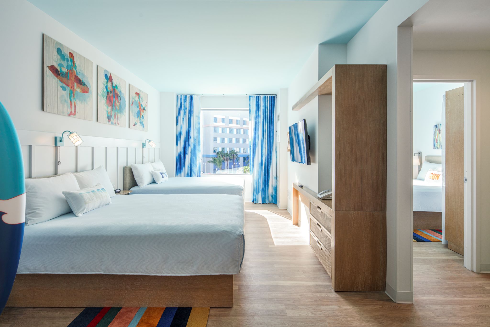 جناح بإطلالة على البحر بغرفتي نوم، Universal's Endless Summer Resort - Surfside Inn and Suites 2/2