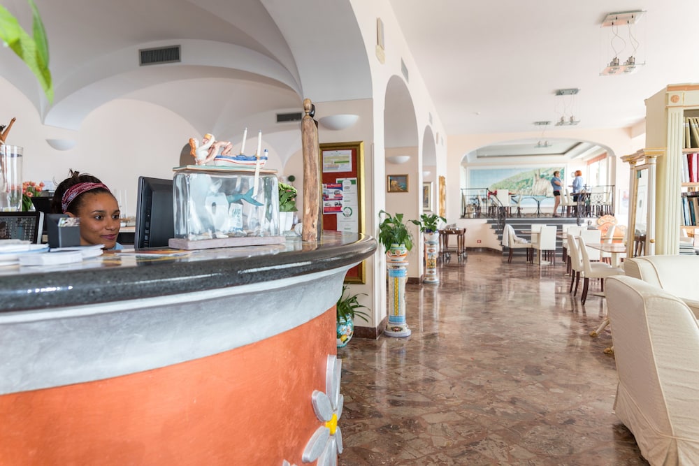 Lobby at Hotel Margherita, PRAIANO