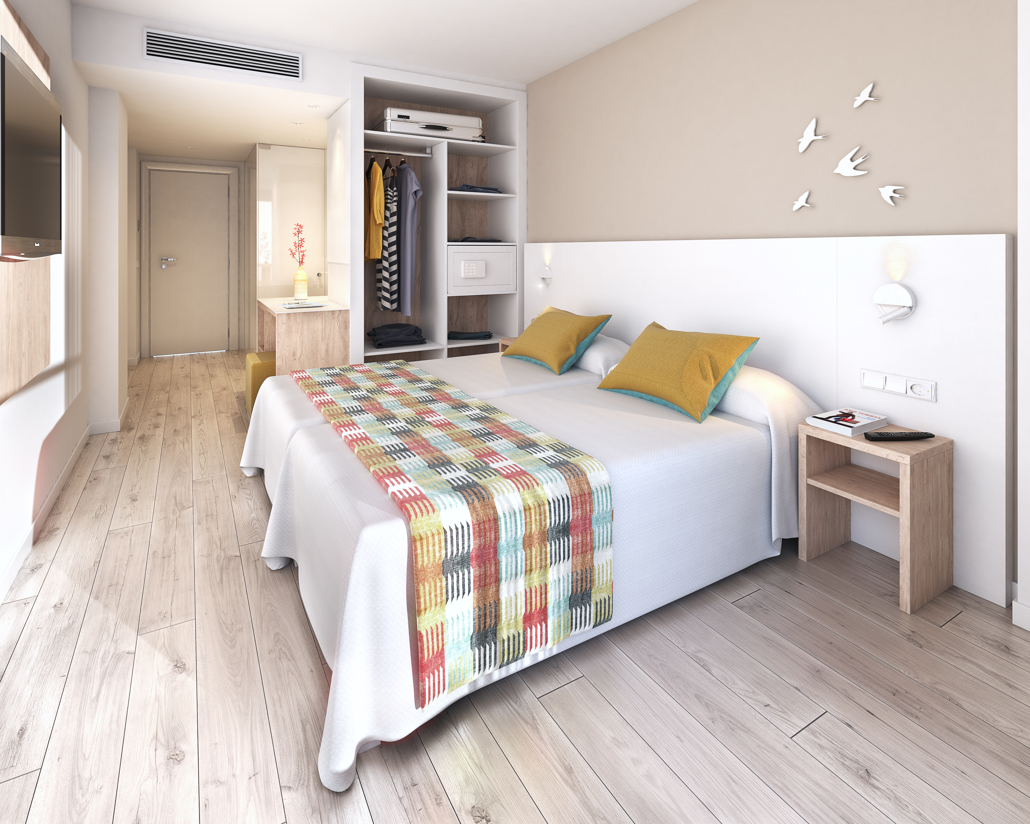 Standard, Double or Twin Bed