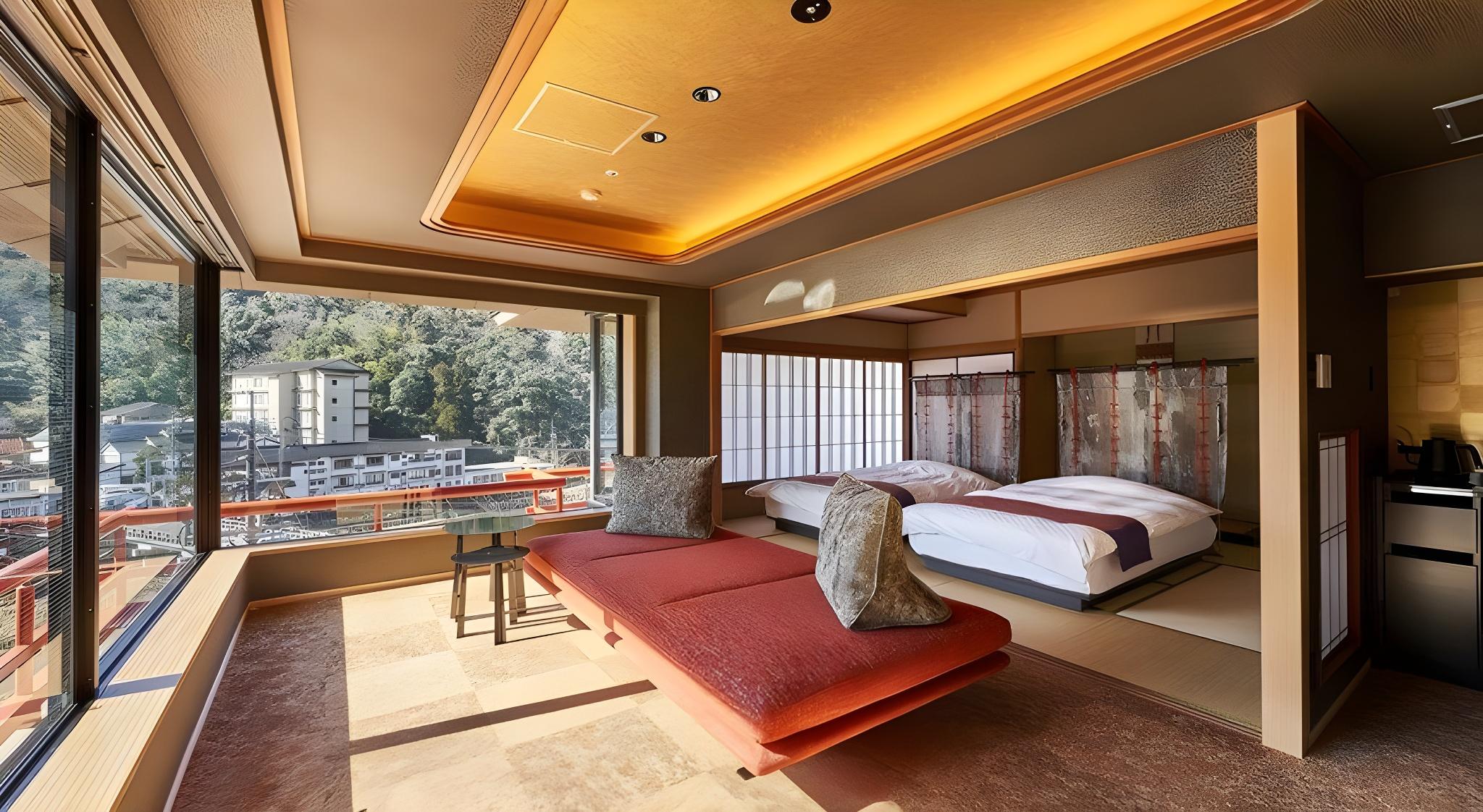 Semi Room, Japanese, Suite, 2 Semi Double Beds, Bathtub