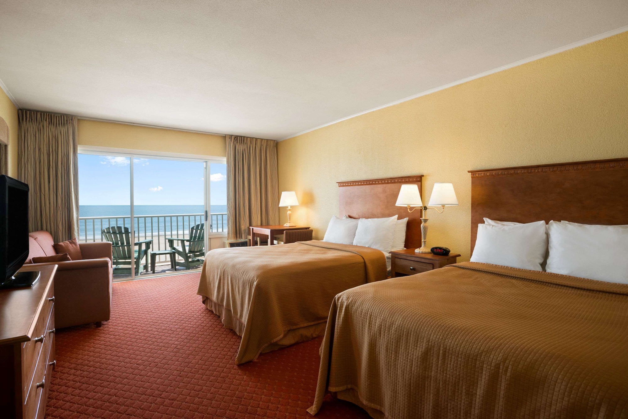 ROOM, 2 DOUBLE BEDS, OCEAN FRONT