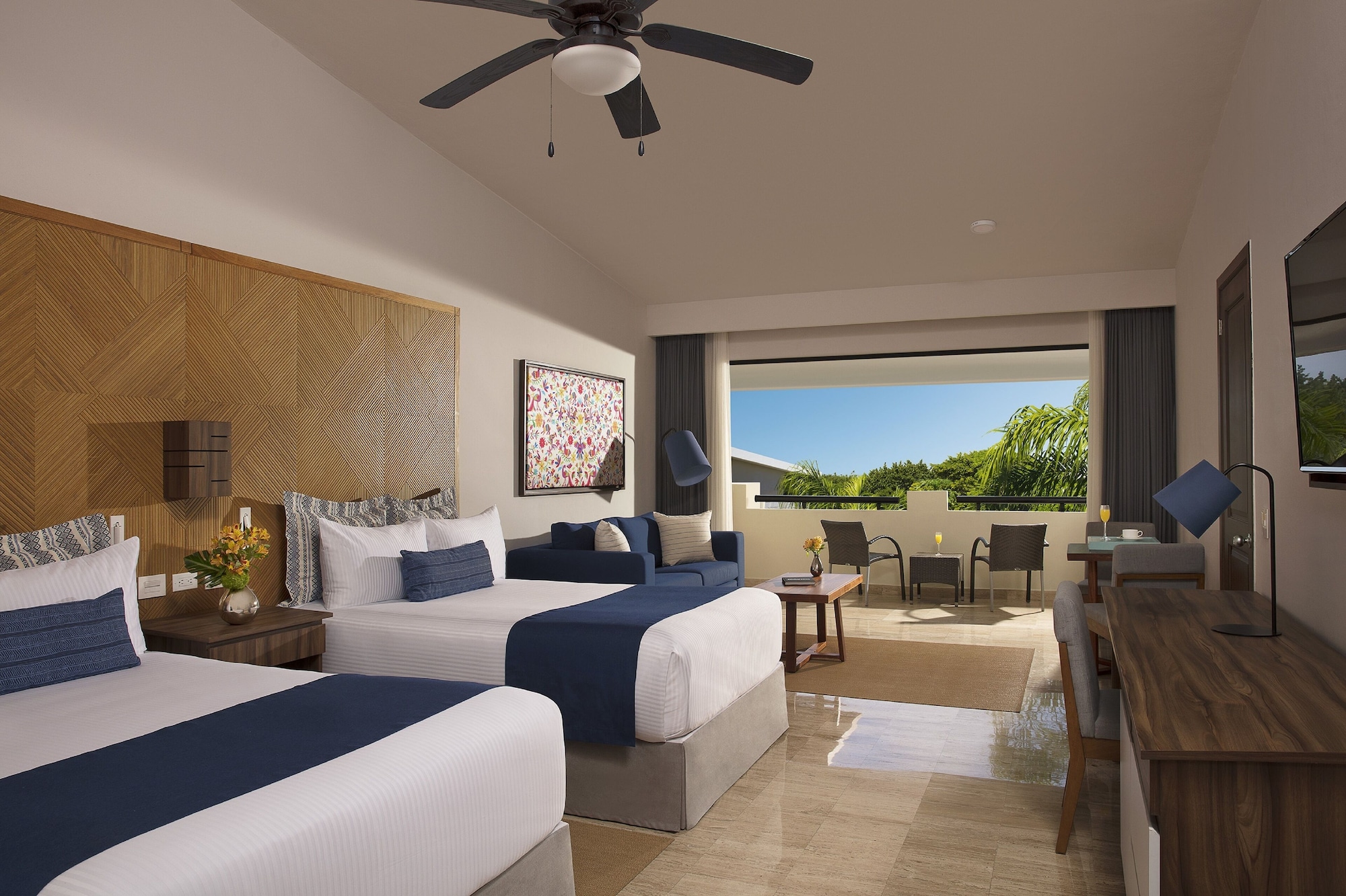 Junior Suite, 2 Double Beds, Tropical View