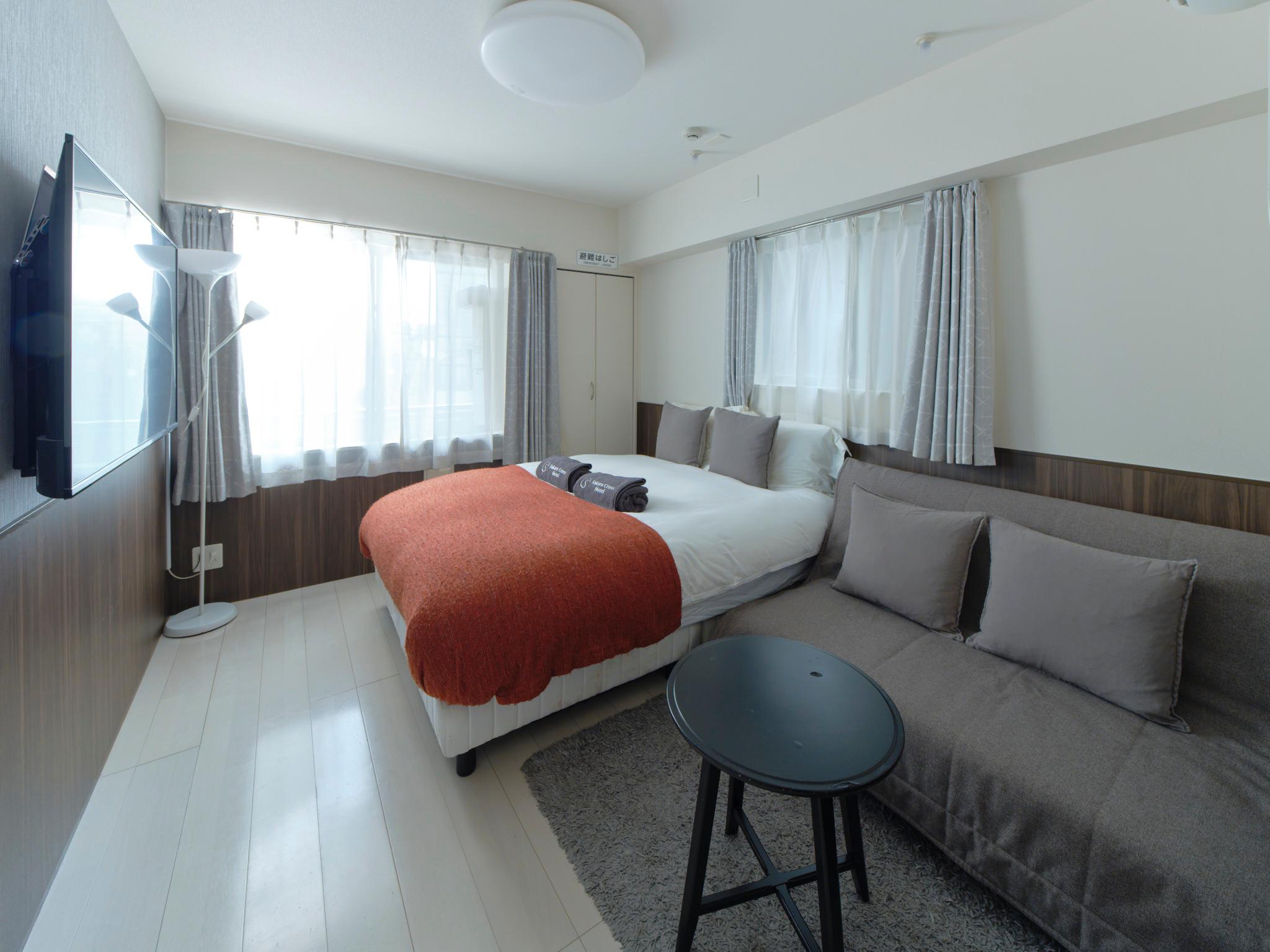 Room, Double Bed, Sofa