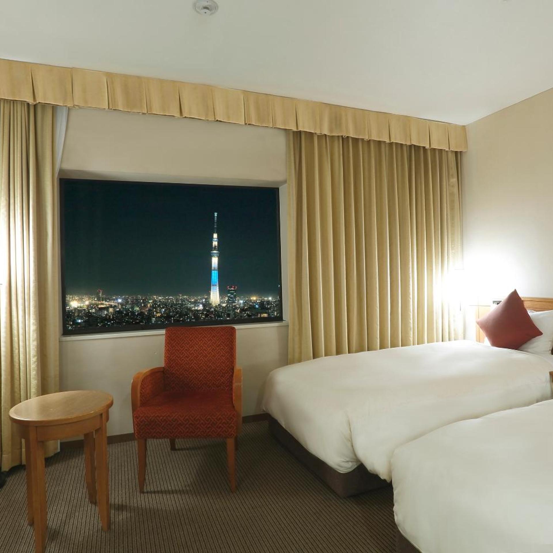Moderate, Twin Beds, Tokyo Sky Tree View