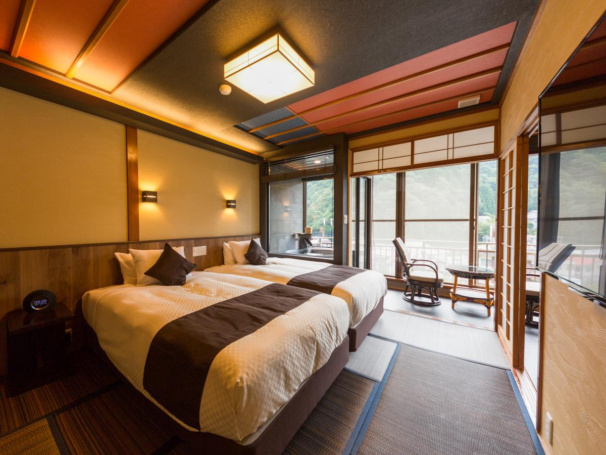 Japanese, Modern, River View, Night View