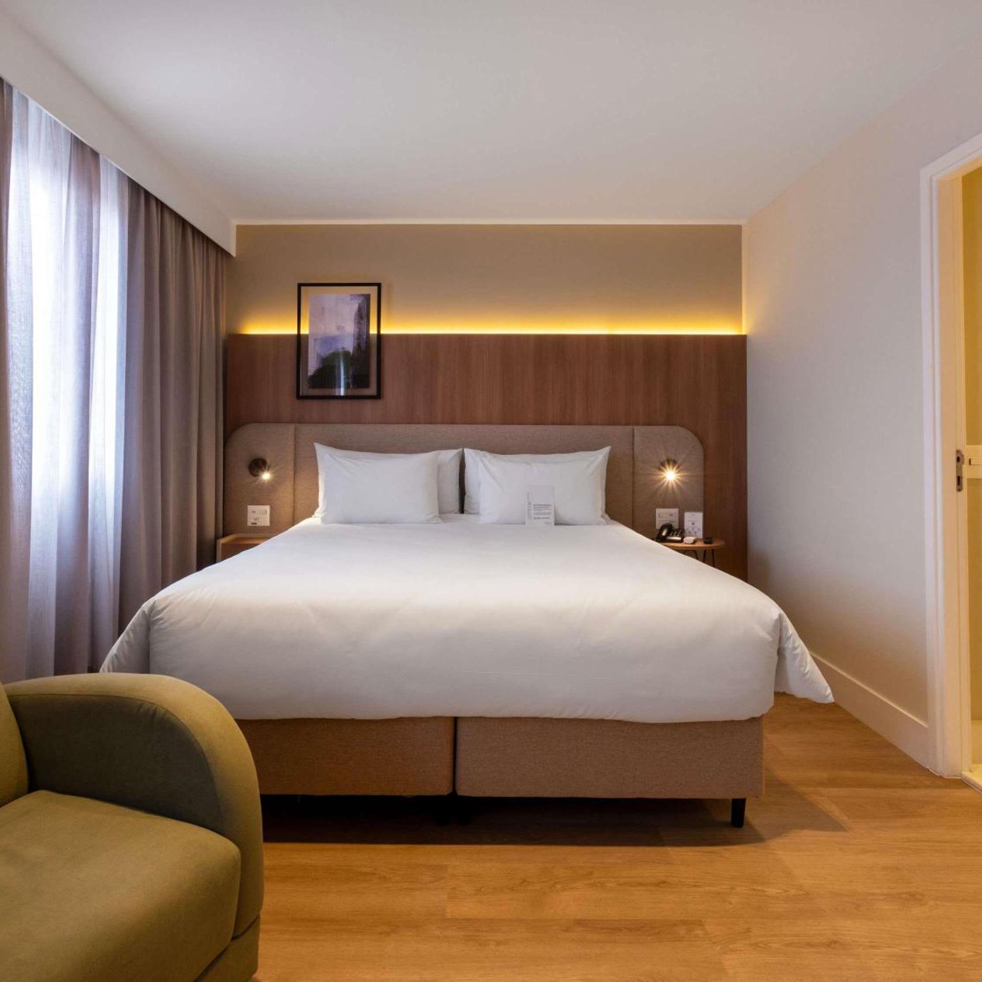 غرفة بريفيليج بسرير كينج بإطلالة على المدينة، Mercure Sao Paulo Vila Olimpia 2/7