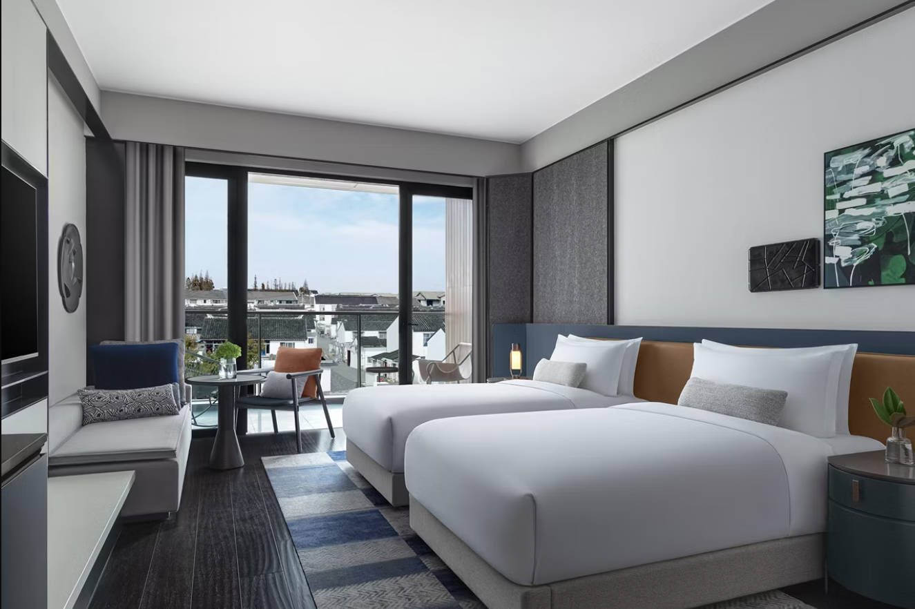 Essential, 2 Double Beds, River View