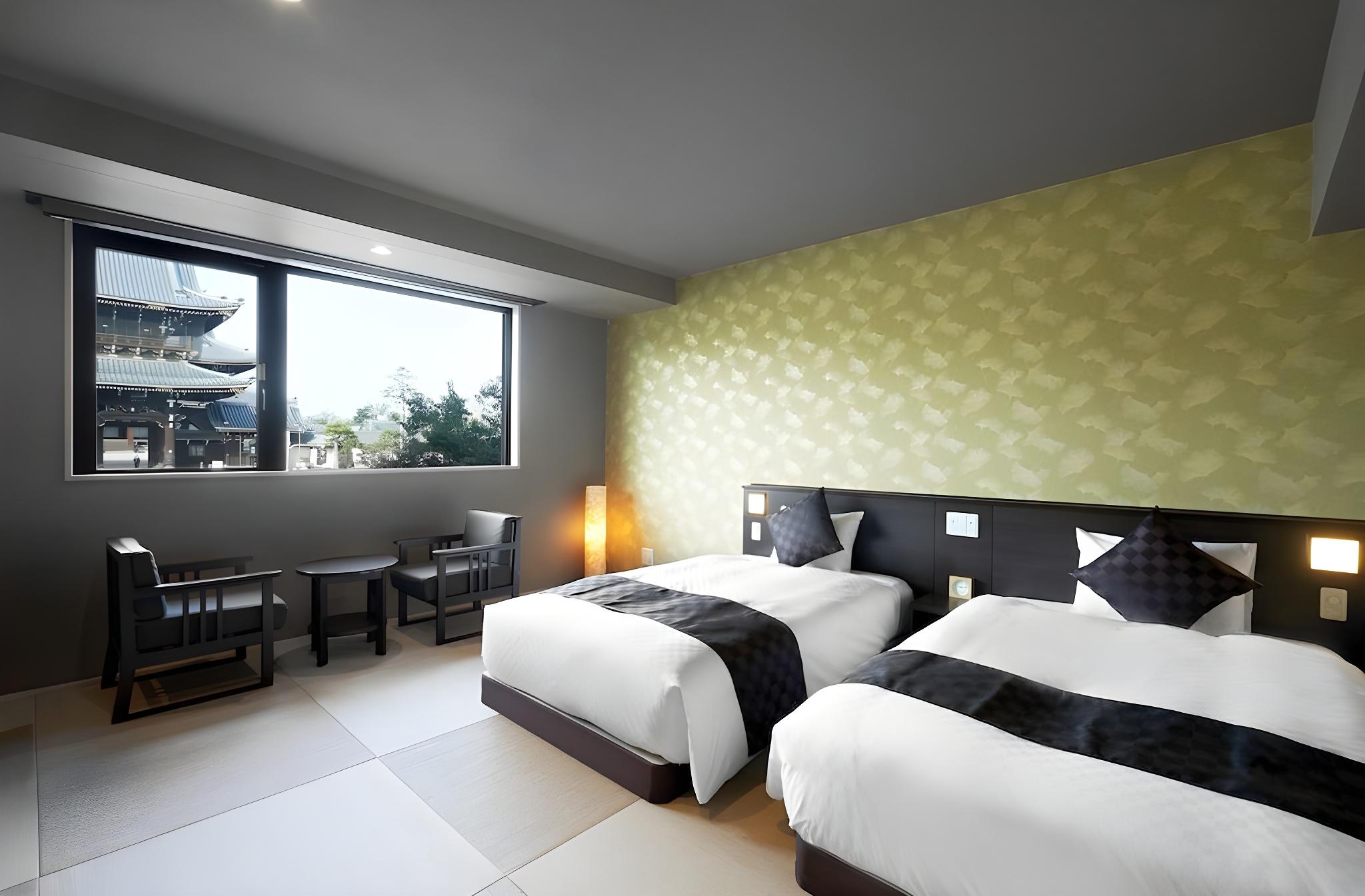 Deluxe, Quadruple, 4 Beds, Temple View, Tatami