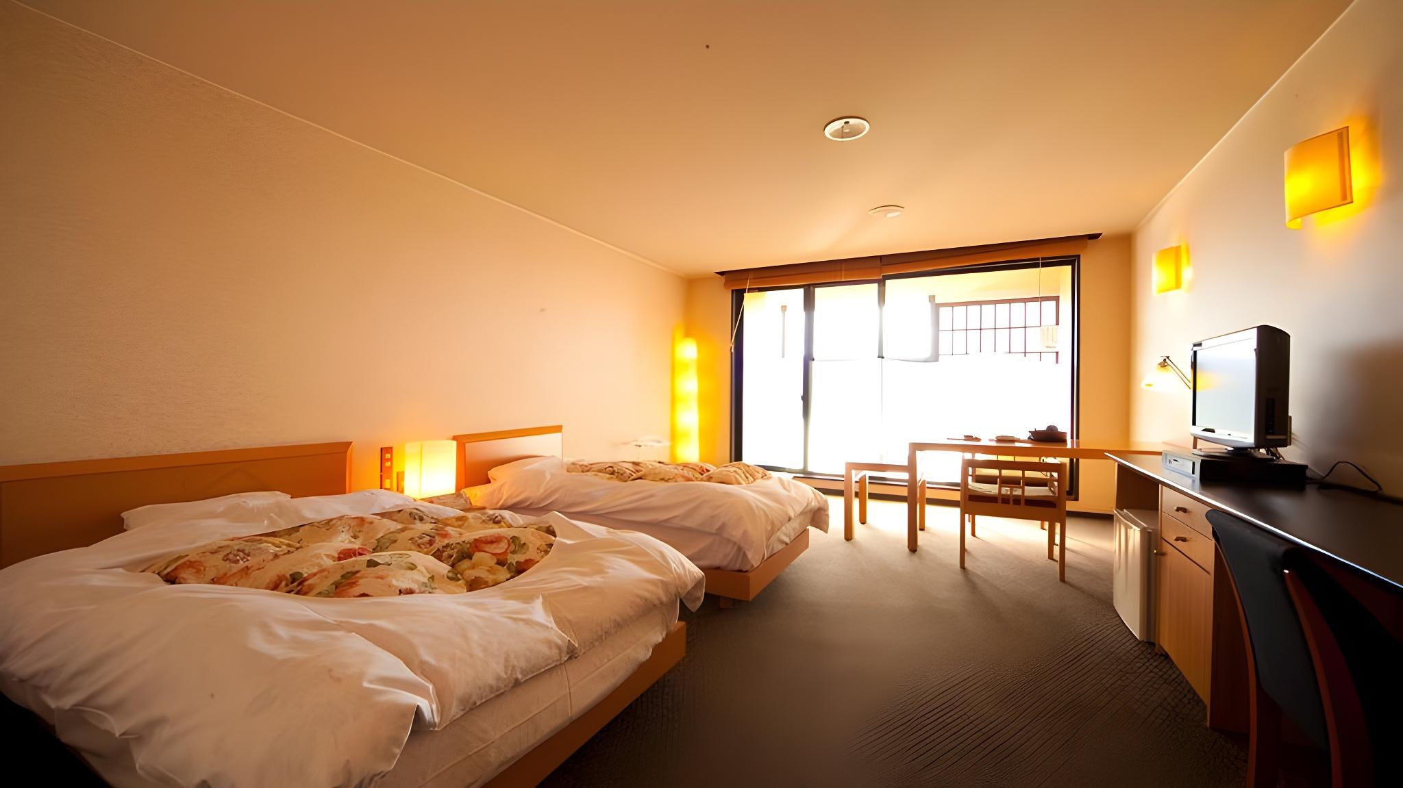 Room, Twin Beds, River View, Outdoor Bath