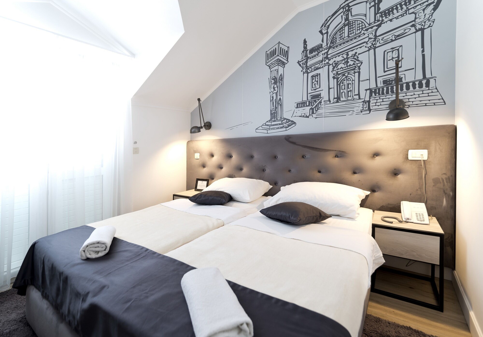 غرفة بسريرين منفصلين بشرفة، Perla Hotel Dubrovnik 6/9