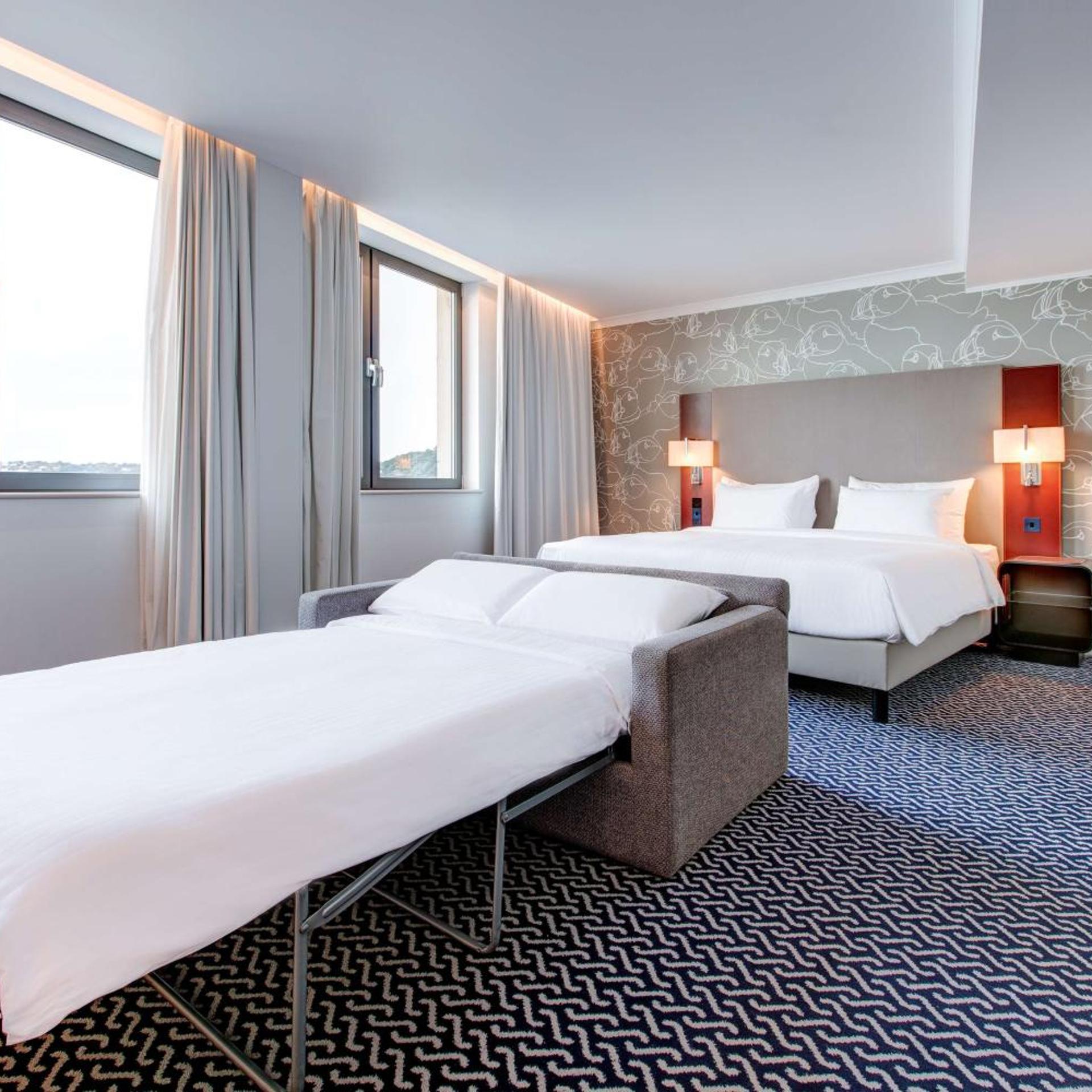 غرفة عائلية بإطلالة على البحر، Radisson Blu Waterfront Hotel, Jersey 4/6
