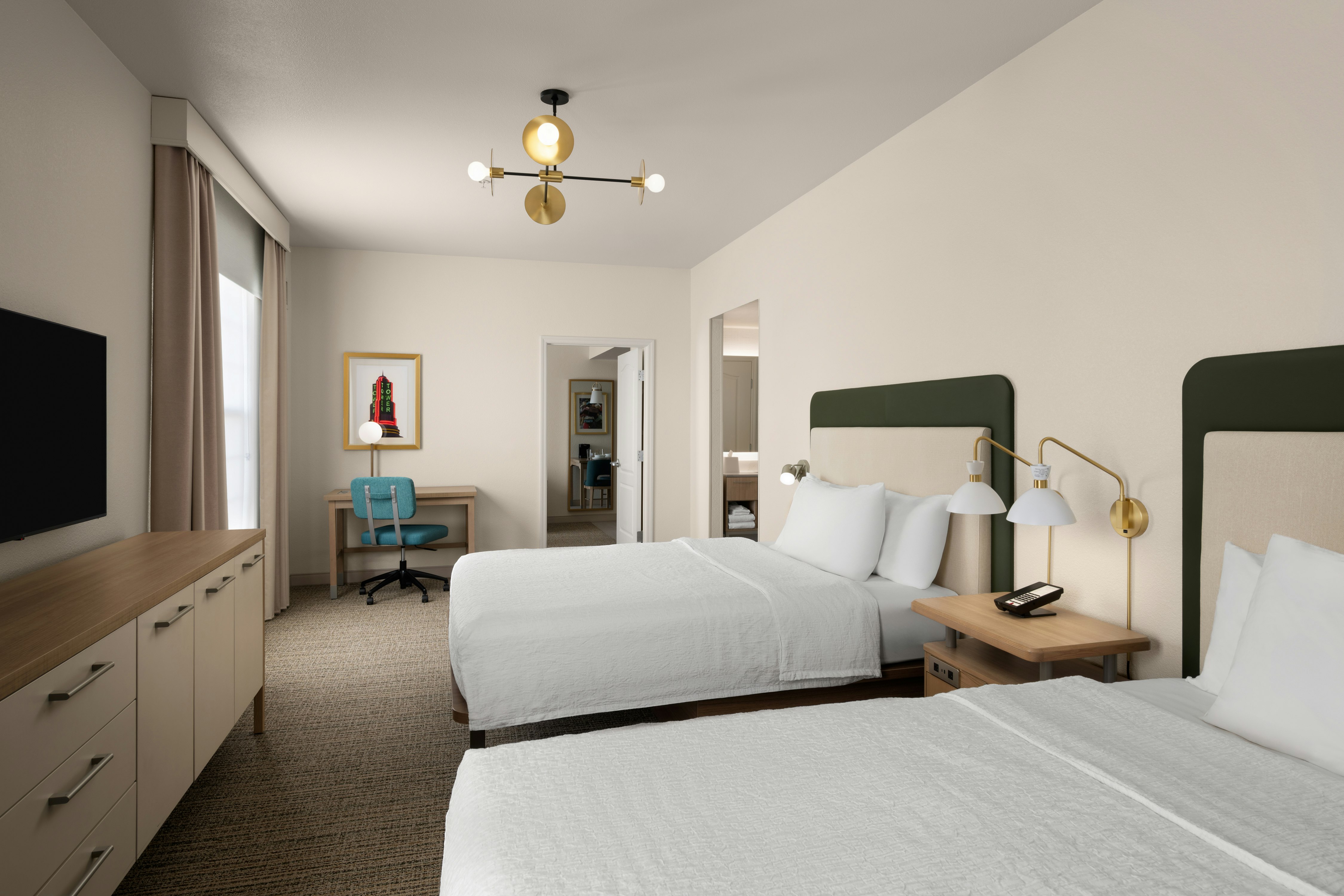 1 BEDROOM, SUITE, 2 QUEEN BEDS