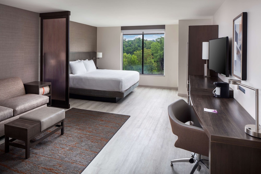 غرفة بسرير كينج مع أريكة في طابق مرتفع، Hyatt Place Poughkeepsie 3/3