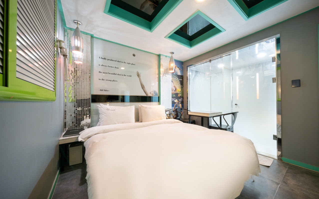 Room, Double Bed, Sauna
