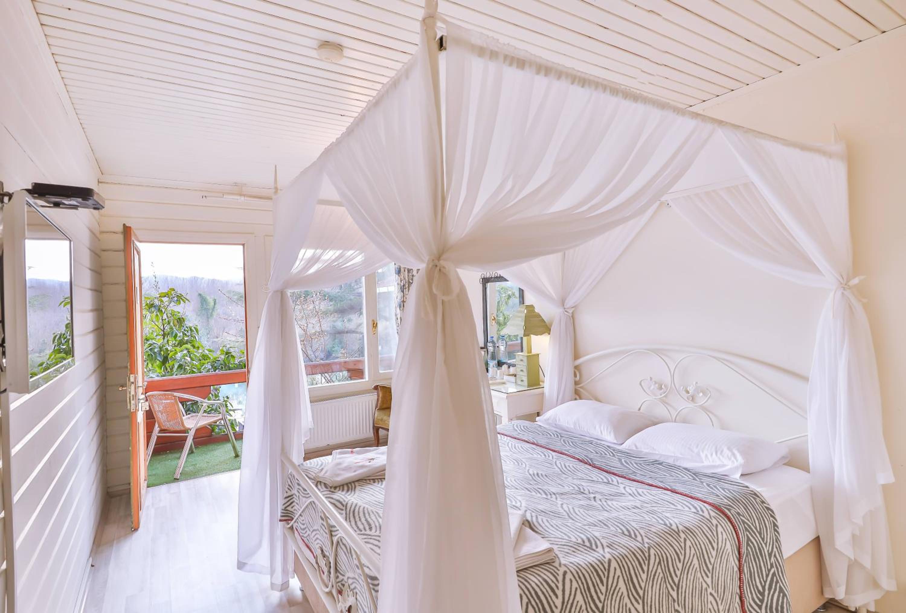 Wooden, Double Bed, River View