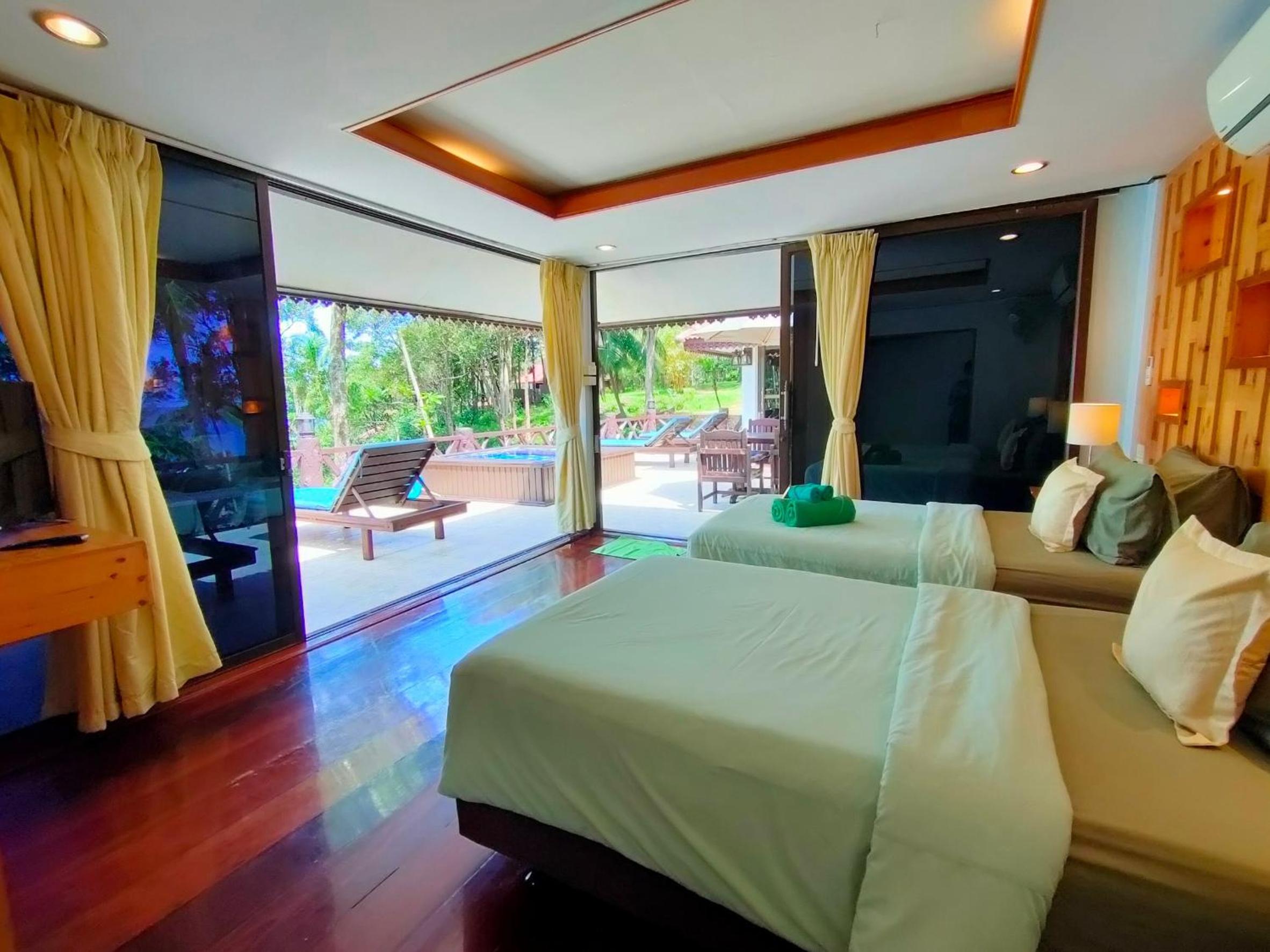 Thai, House, King and Twin Beds, Sea View