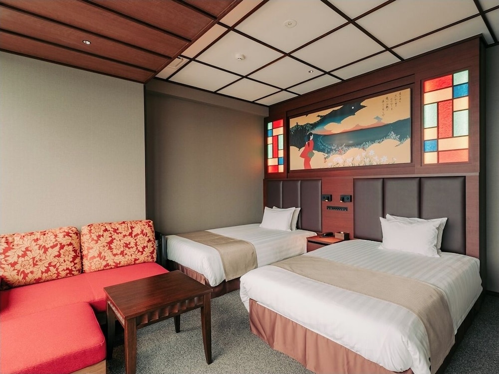 غرفة ديلوكس بسريرين مزدوجين بإطلالة على البحر، Tanegashima Araki Hotel 2/10