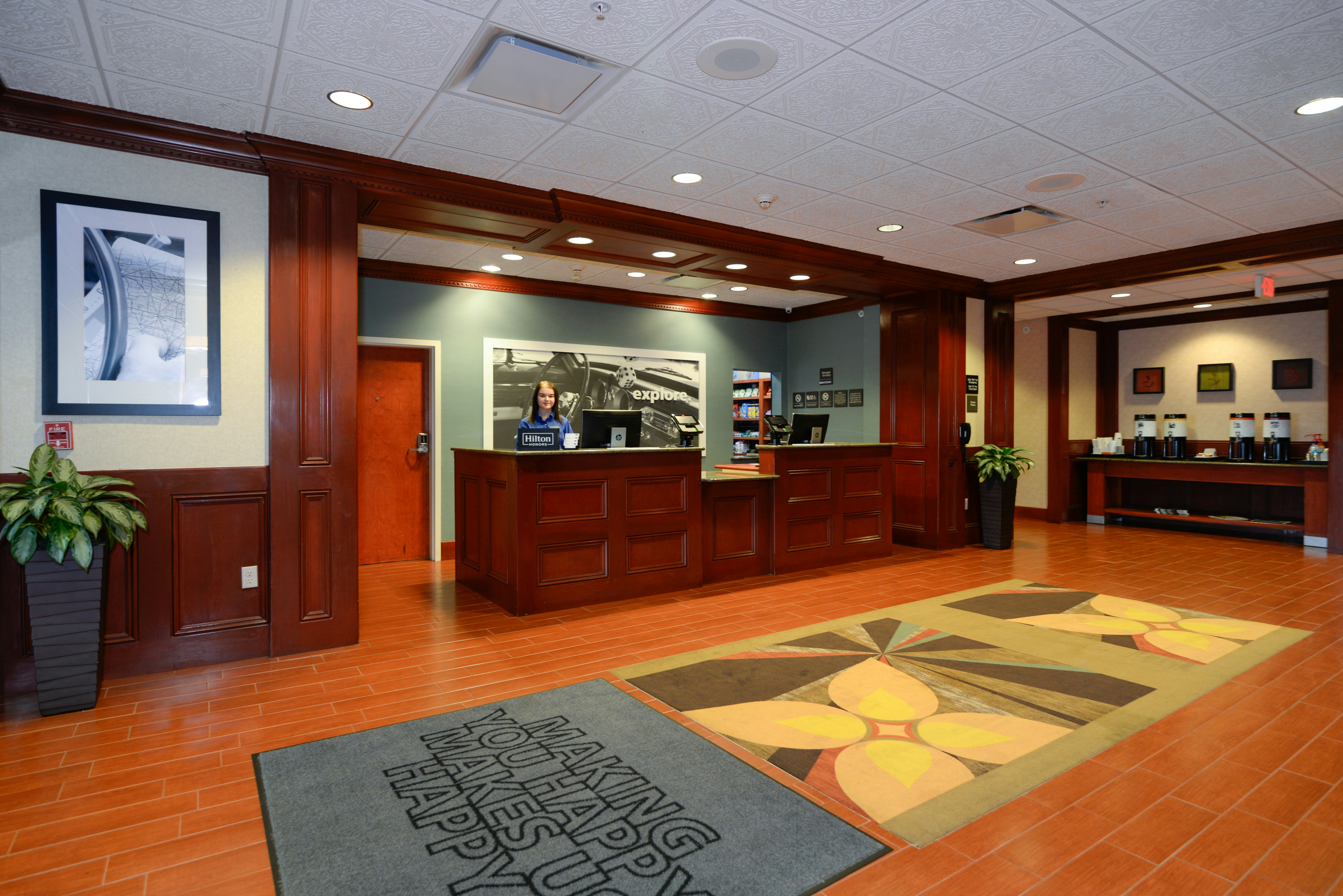 Lobby at Hampton Inn And Suites Detroit/Chesterfield Township, CHESTERFIELD - MI