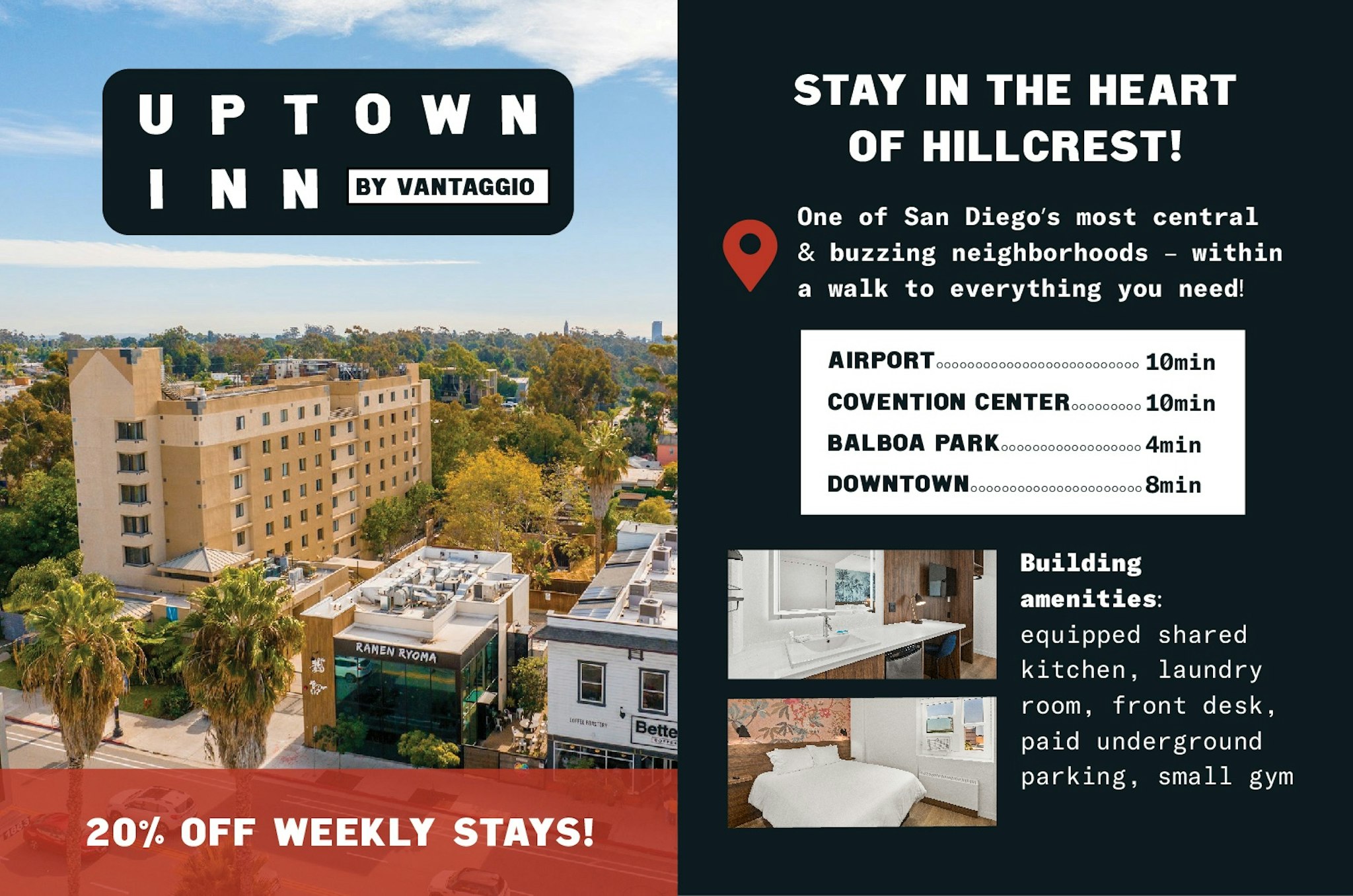 Uptown Inn by Vantaggio Suites 1/3