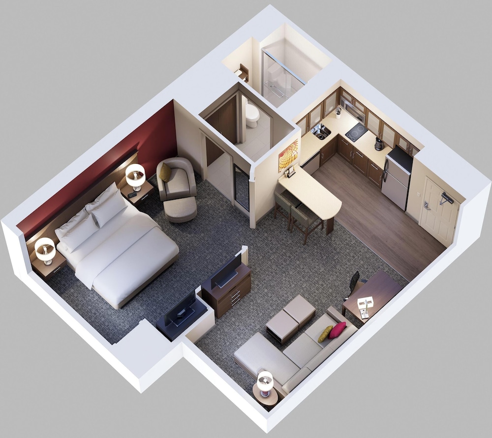 جناح بسرير كينج بغرفة نوم واحدة بمطبخ، Staybridge Suites Phoenix Biltmore Area 7/7