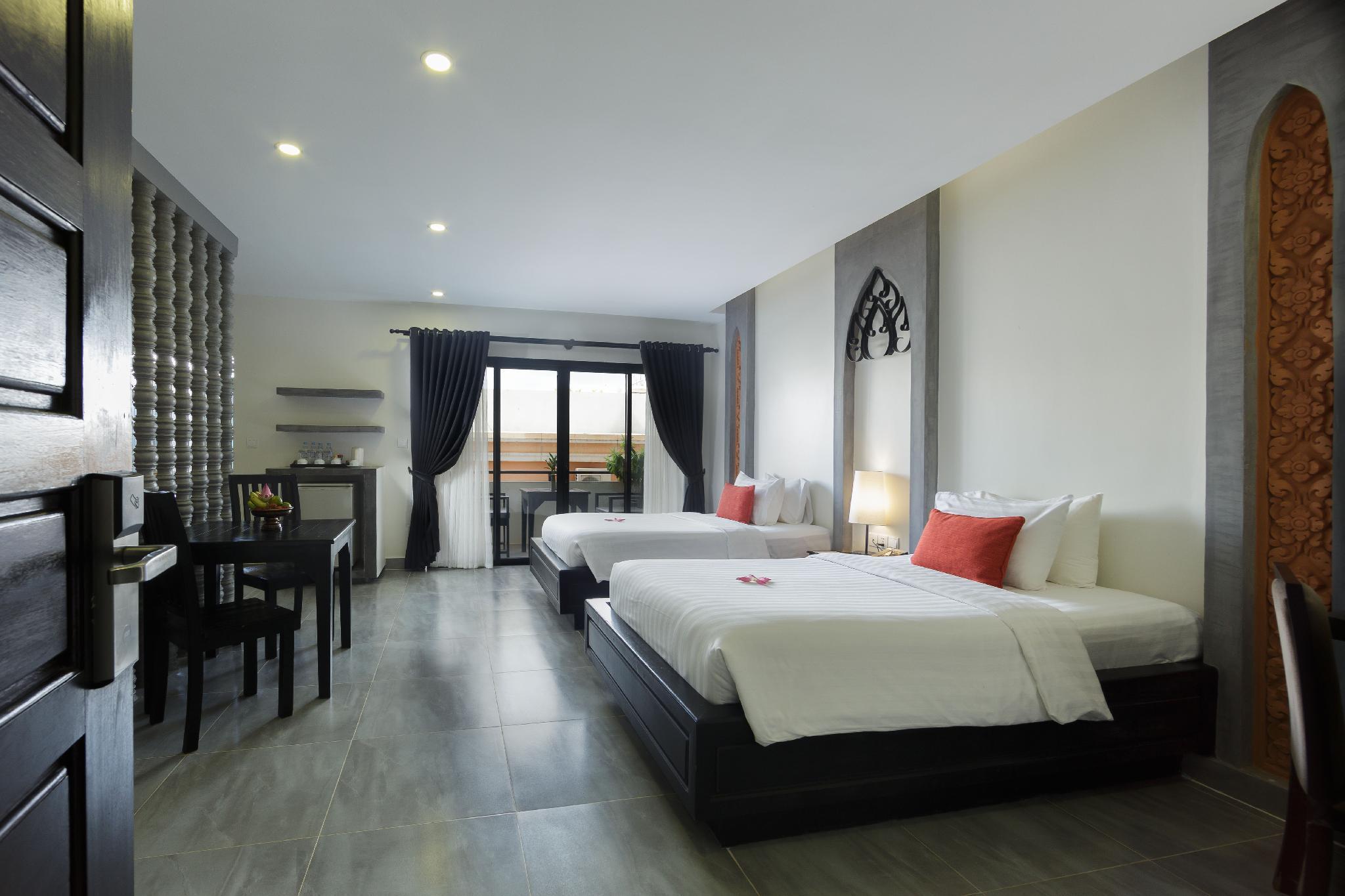 جناح عائلي بسرير مزدوج وسريرين منفصلين، CENTRAL SUITE RESIDENCE 2/2