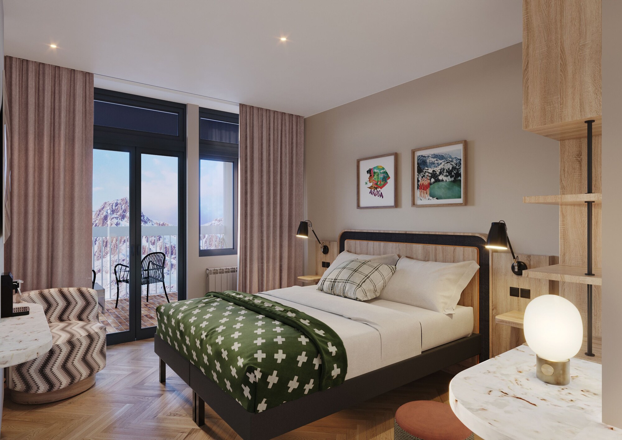 Maxi, Triple, Twin Beds, Sofa