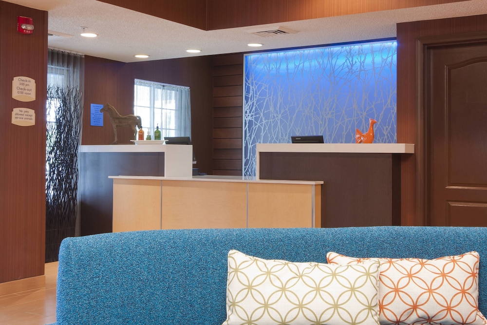 Lobby at FAIRFIELD INN SUITES HOUSTON THE WOODLANDS, THE WOODLANDS - TX