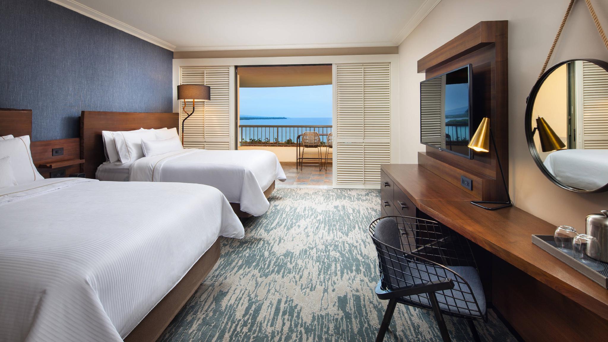 Ocean, Guest Room, Premier, 2 Queen Beds, Ocean View, Balcony
