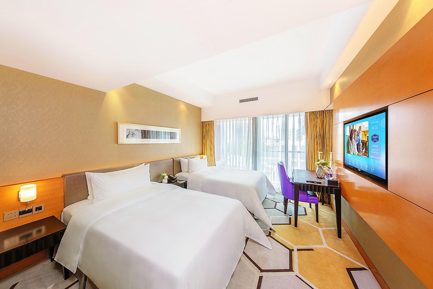 غرفة كومفورت بسريرين منفصلين، Hampton by Hilton Zhuhai Gongbei Port 2/2