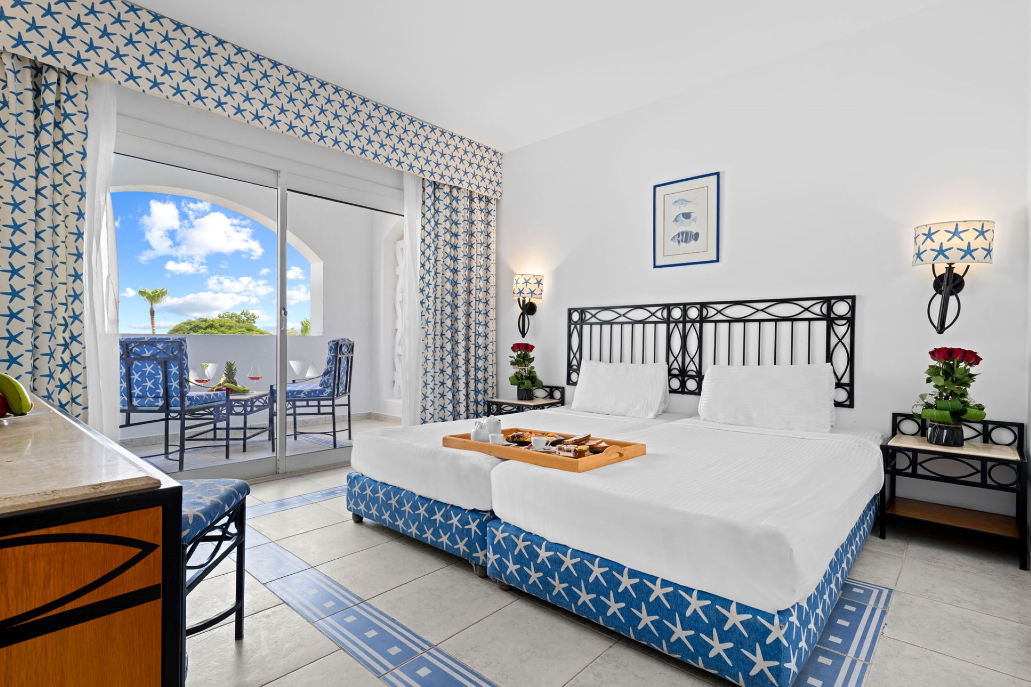 Aqua Marine, Double or Twin Bed, Garden or Pool View, Balcony or Terrace، TOP Domina Coral Bay Resort 2/3