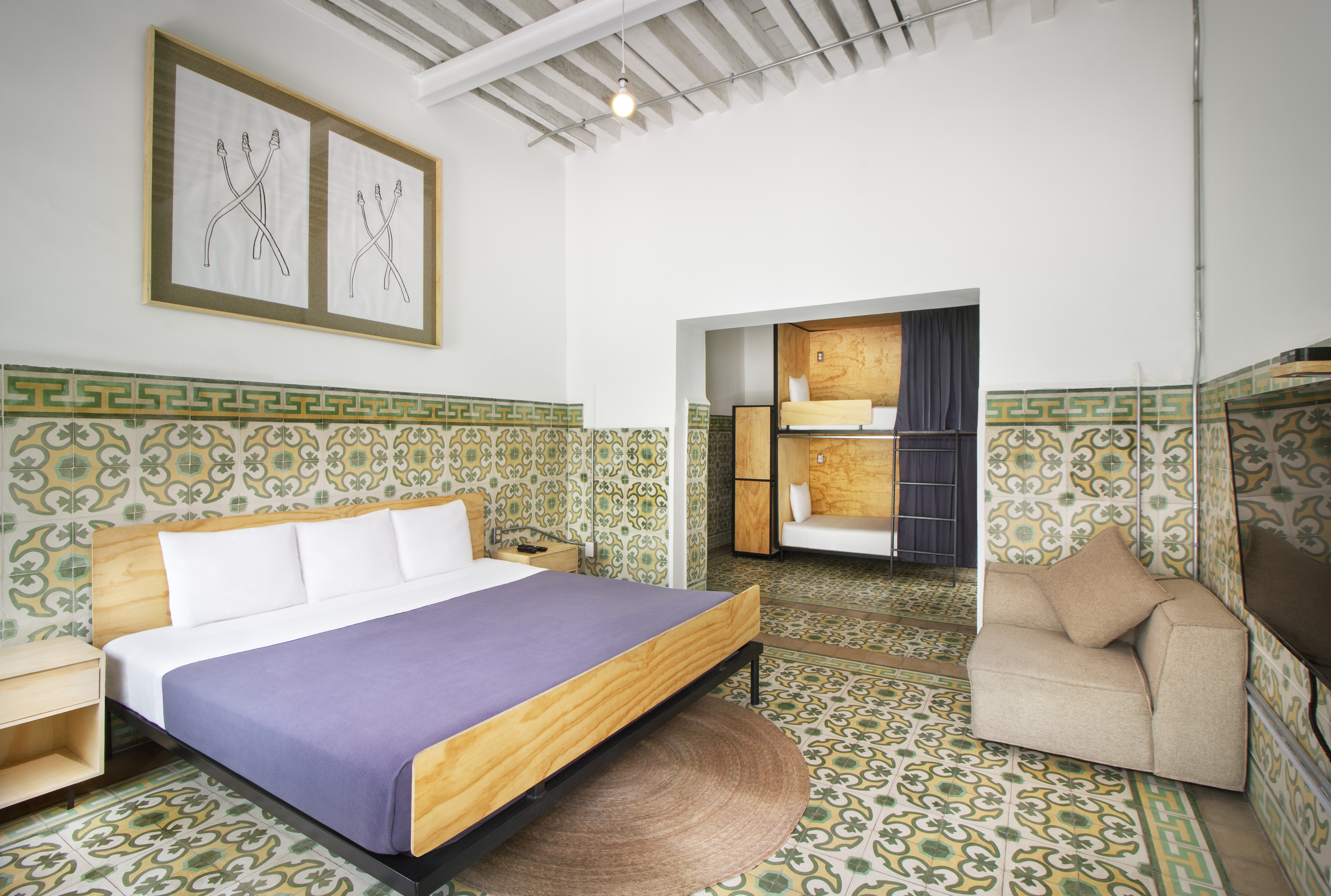 Private, King Bed, Bunk Bed