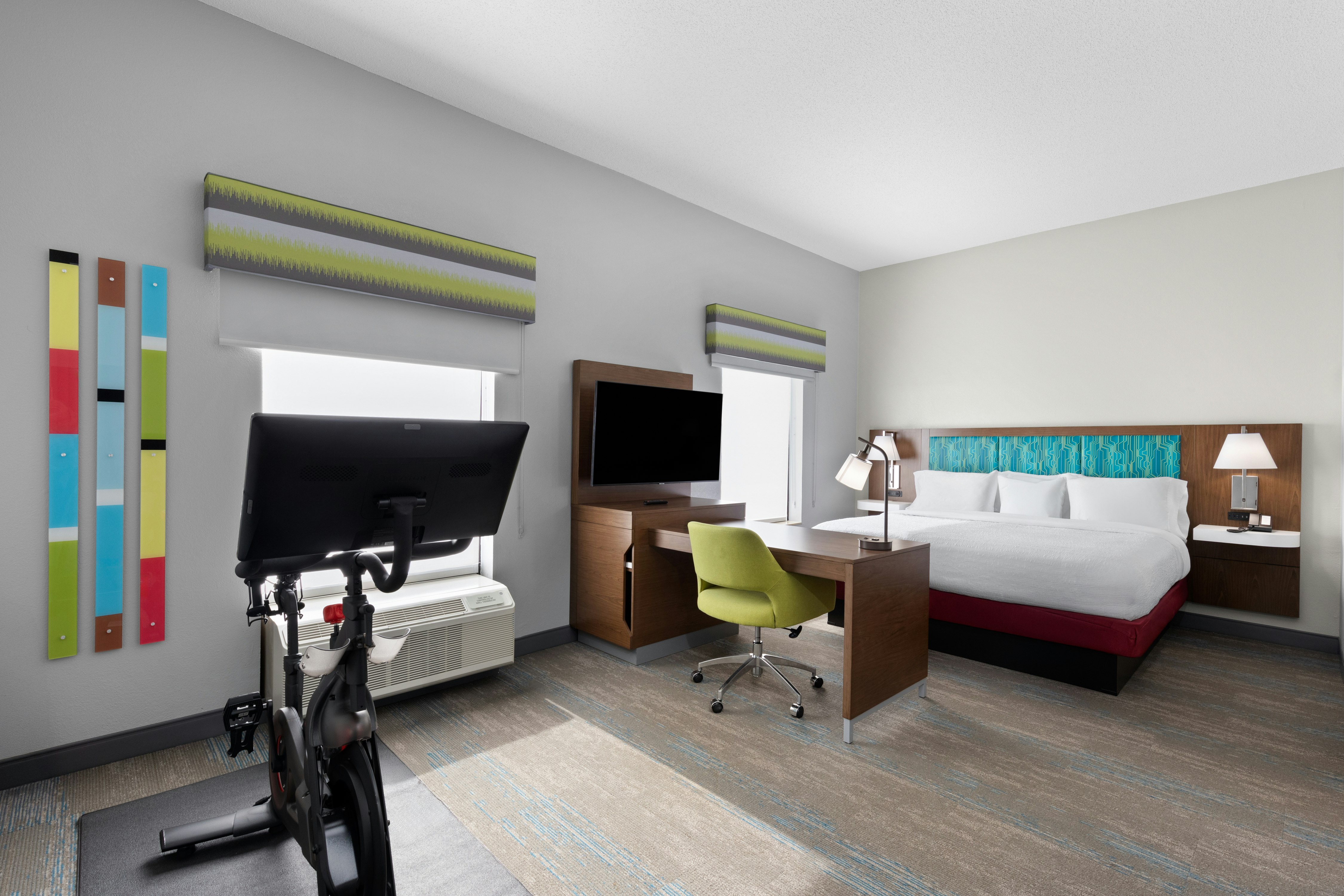 Room, King Bed, Peloton