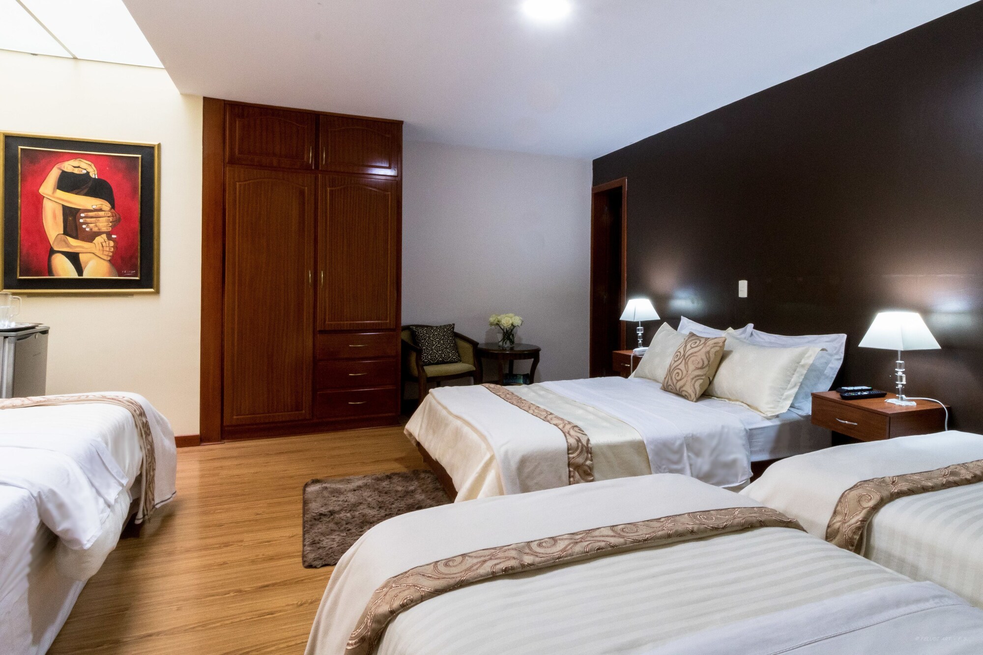 Family, 1 Double and 3 Single Beds