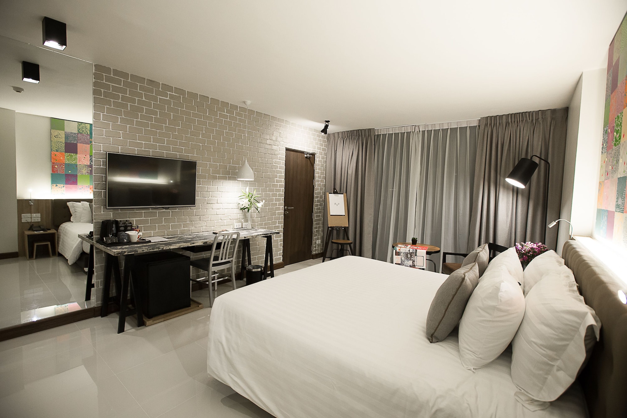 Connecting, Art, Family, Twin Beds