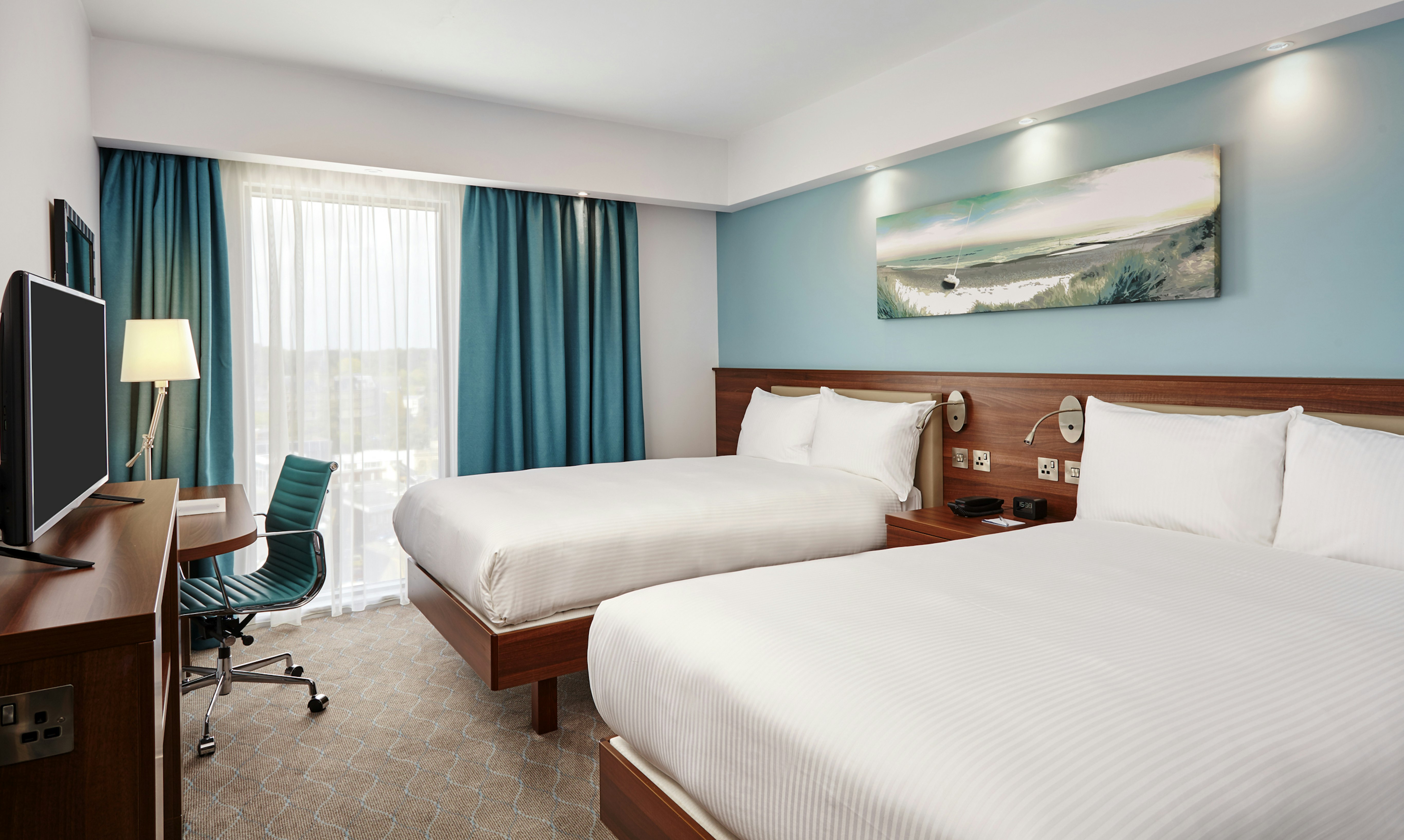 غرفة بسريرين منفصلين، Hampton By Hilton Bournemouth 3/5