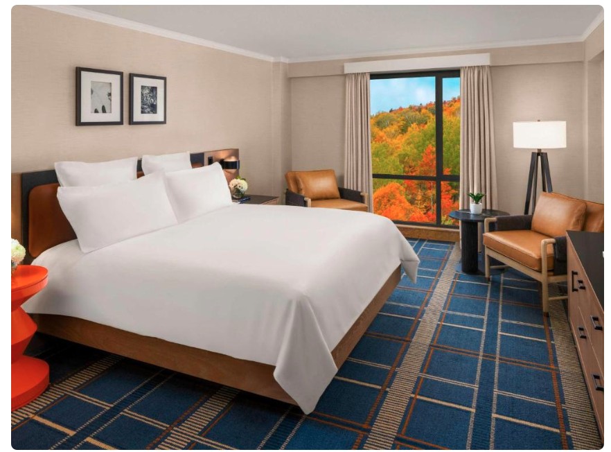 غرفة ديلوكس بسرير كينج مع أريكة، Fairmont Tremblant 3/5