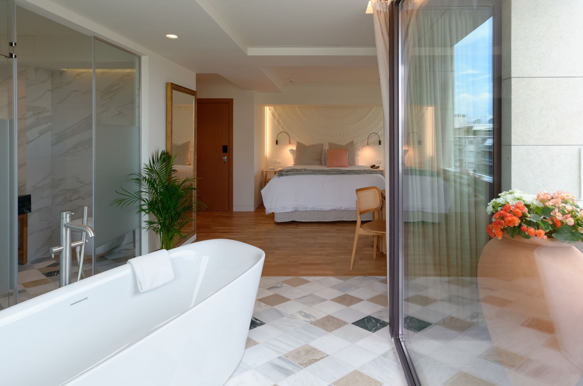 Divine, Suite, King Bed, Acropolis View, Sofa