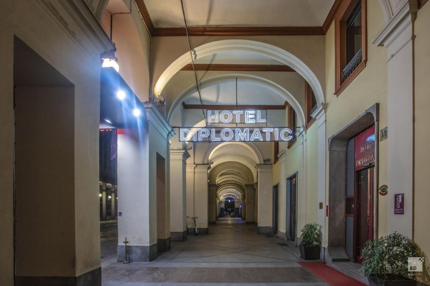 Lobby at Diplomatic Hotel, TURIN (TORINO)