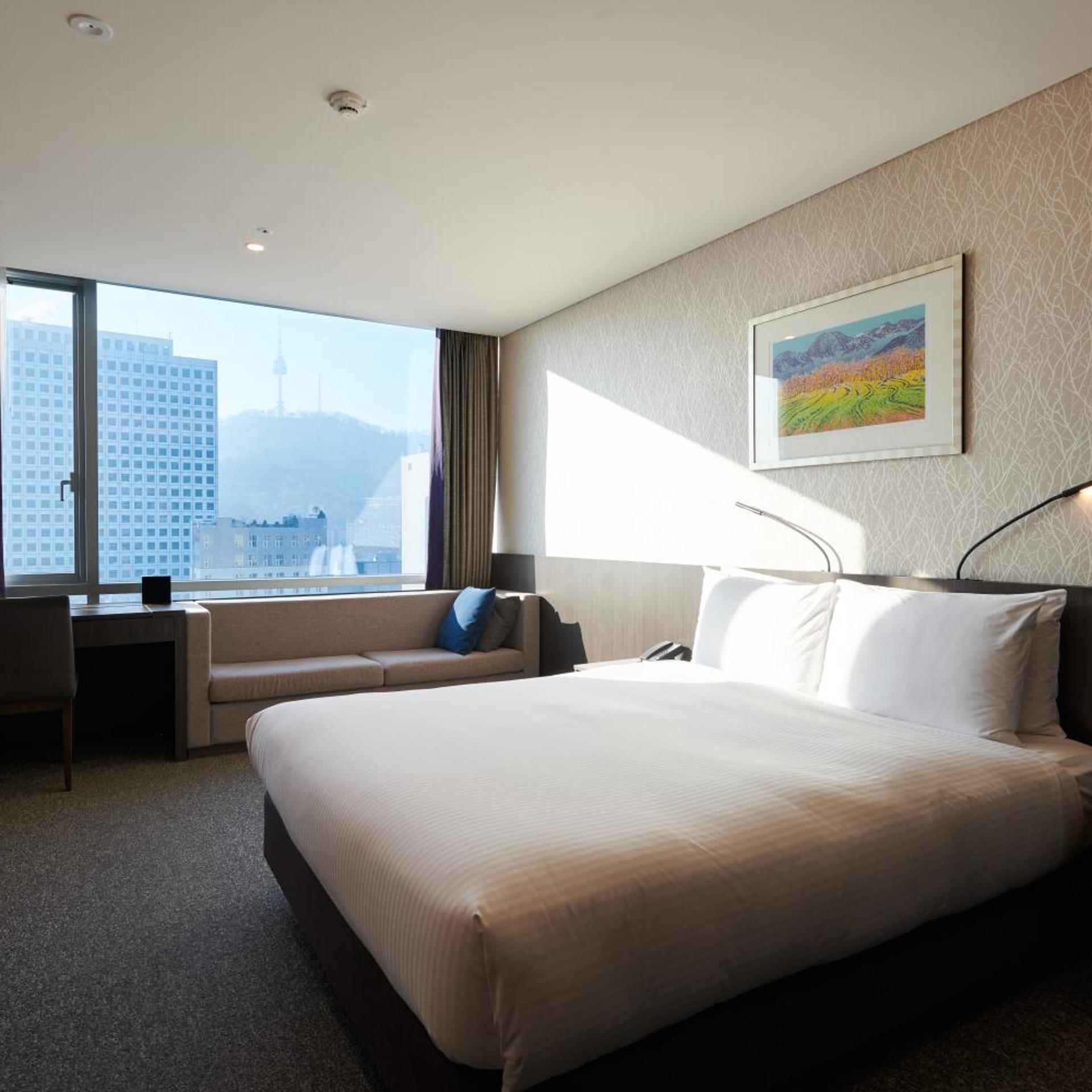 Namsan, Panoramic, Double Bed, Mountain View
