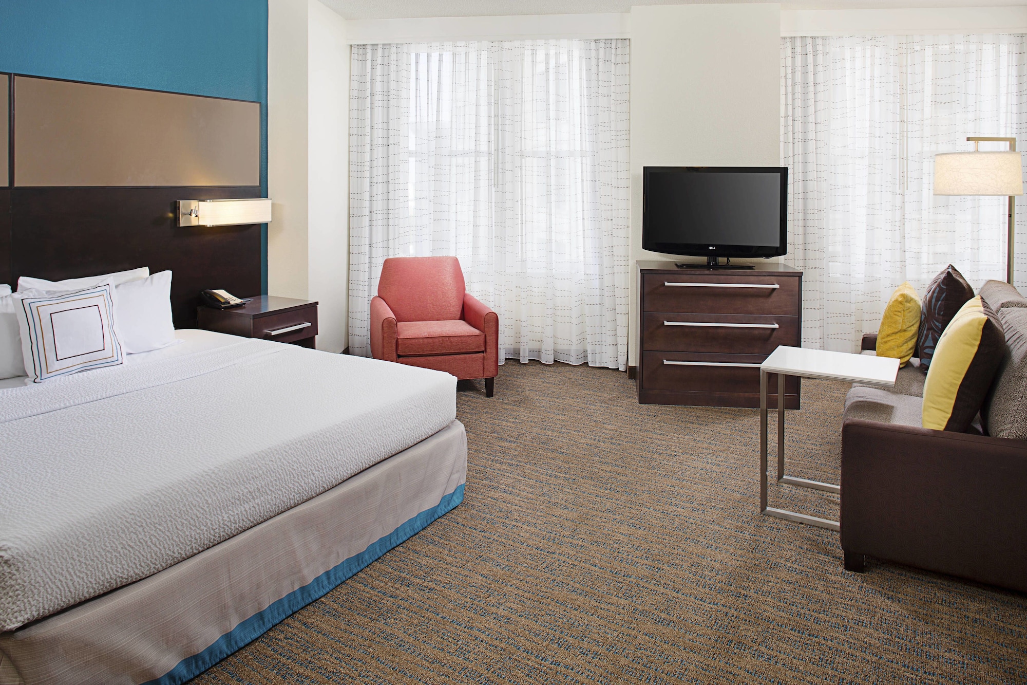 1 Bedroom, Suite, Queen Bed, Residence Inn Atlanta Downtown By Marriott 4/10