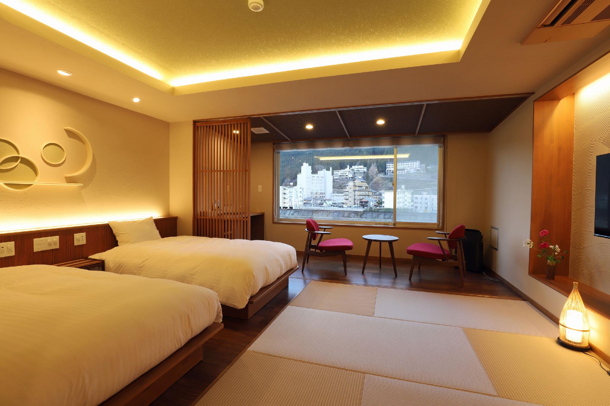 Japanese Western, Twin Beds, Hot Spring Bath