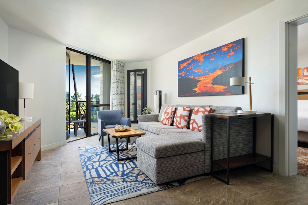 جناح بإطلالة على البحر بشرفة بغرفة نوم واحدة، Marriotts Waikoloa Ocean Club 3/5