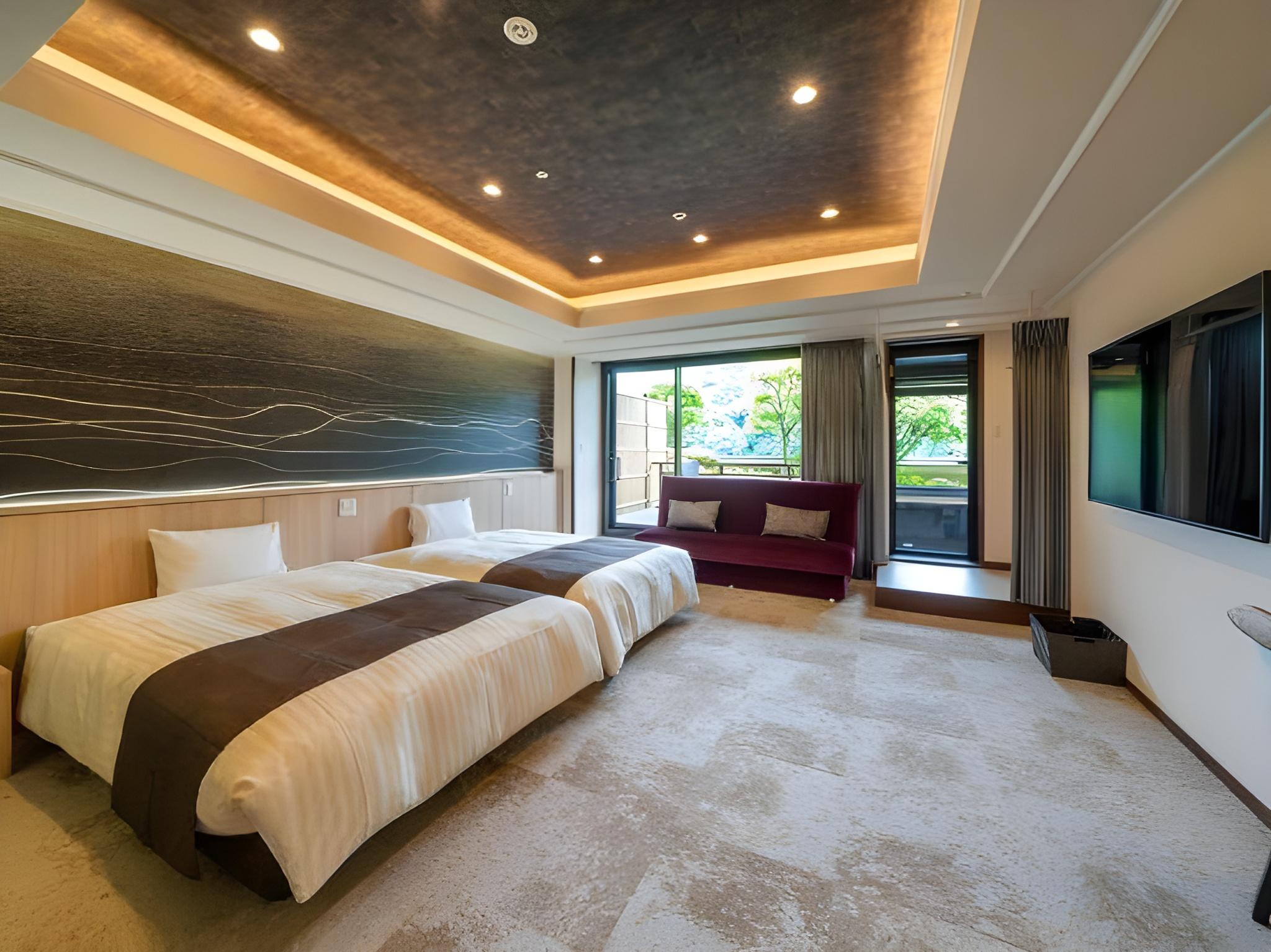 Room, 2 Double Beds, Mountain View, New Wing