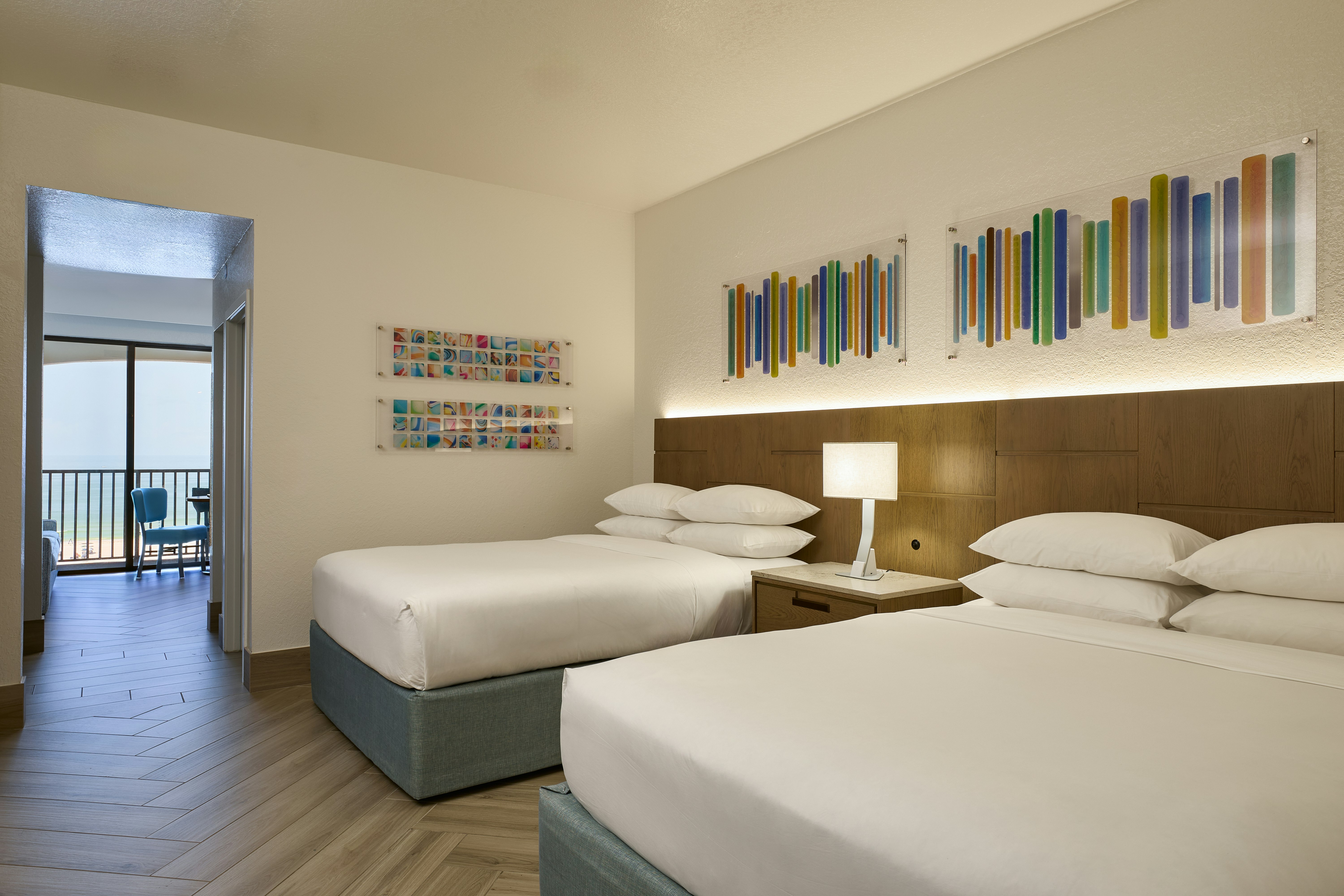 Junior Suite, 2 Queen Beds, Ocean Front, Balcony