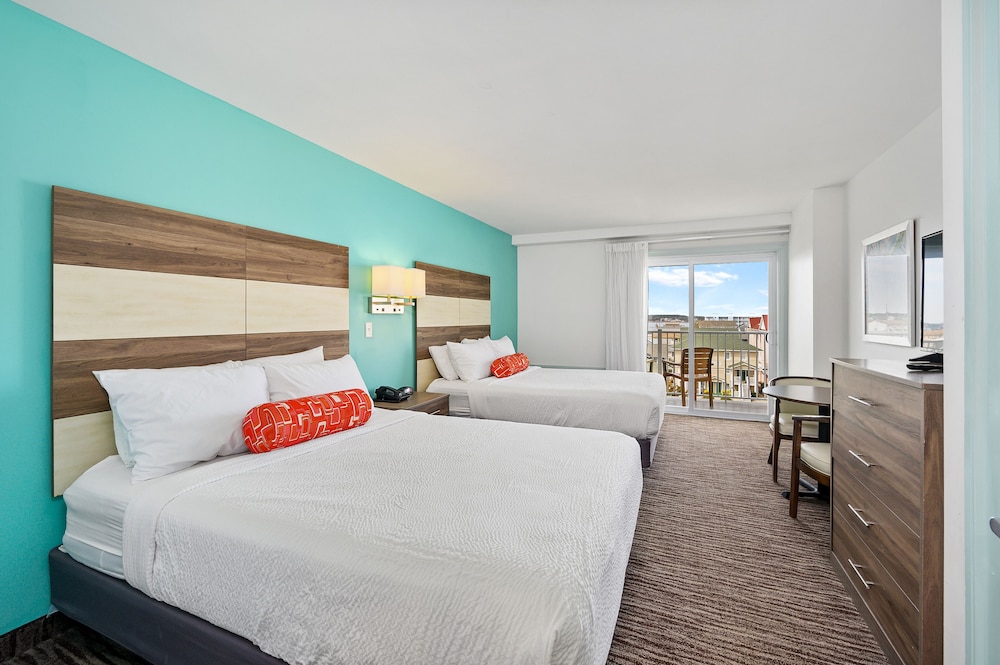 ROOM, 2 DOUBLE BEDS, SIDE OCEAN VIEW, BALCONY, ACCESSIBLE